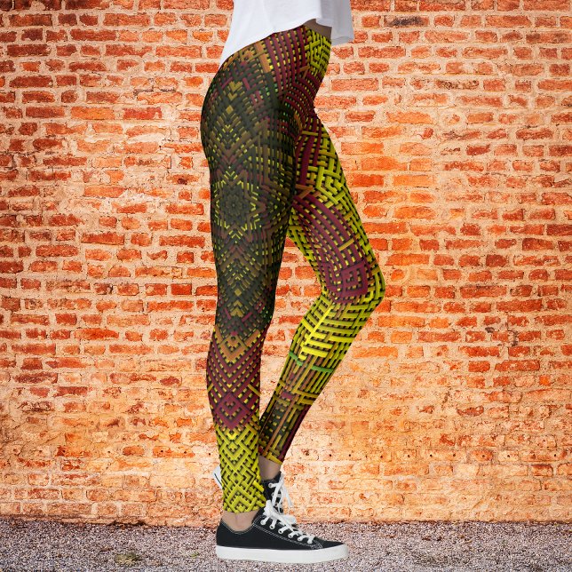 Leggings Weave Mandala Amarillo y Naranja (Subido por el creador)