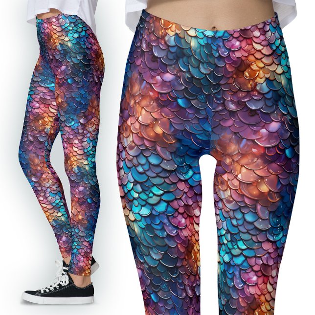 Leggings Wed Look Mermaid Fantasy Scales Costuma (Subido por el creador)