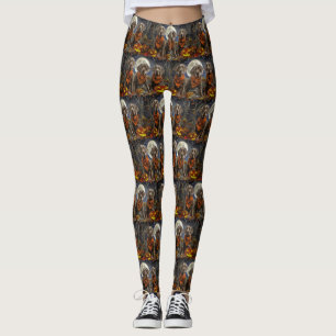 Leggings Weimaraner Halloween Spooky