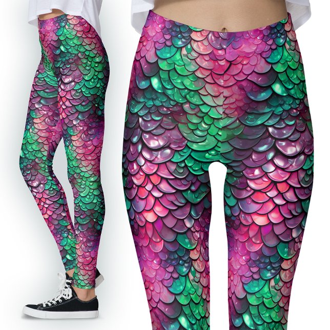 Leggings Wet Dragon Rascales Mermaid Fantasy Fancy Costume (Subido por el creador)