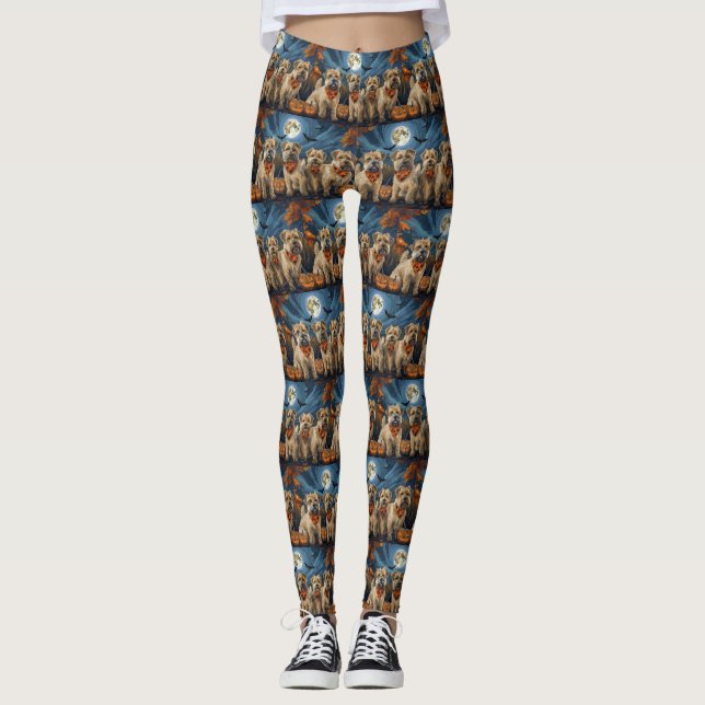 Leggings Wheaten Terrier Halloween Spooki (Anverso)