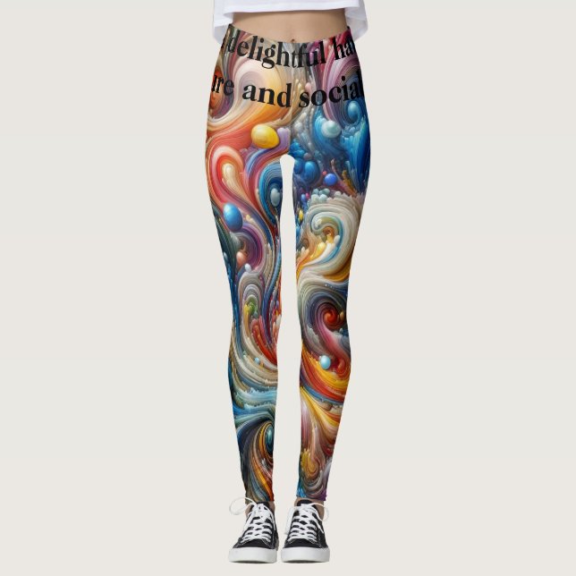 Leggings Whims Social Floral (Anverso)