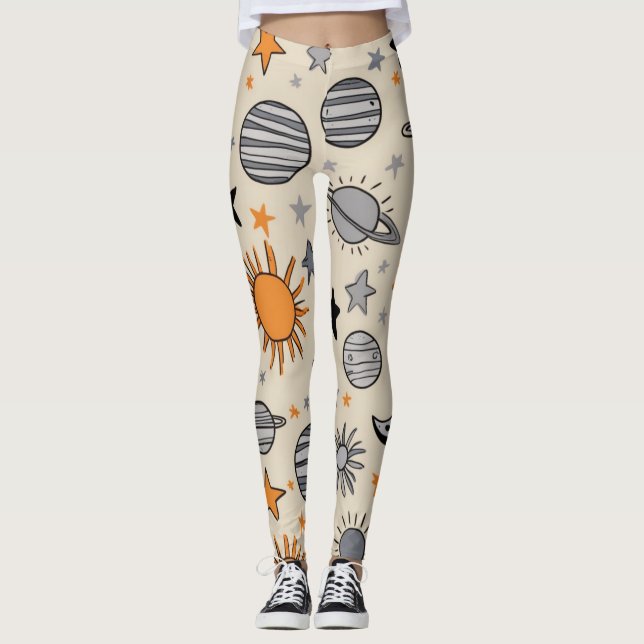 Leggings Whimsical Celestial Doodle (Anverso)