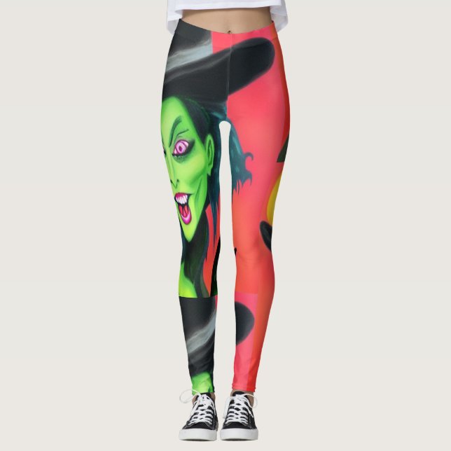 Leggings Whimsical Halloween Witch (Anverso)