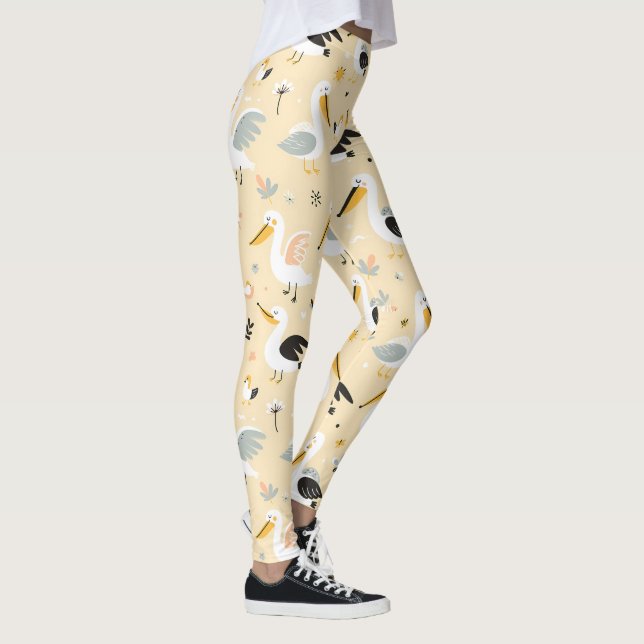 Leggings Whimsical Pelican Paradise (Derecha)
