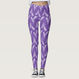 Leggings Whimsical Purple Heart