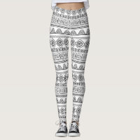 white&black tribal aztec pattern
