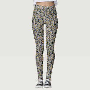 Leggings White Daisies