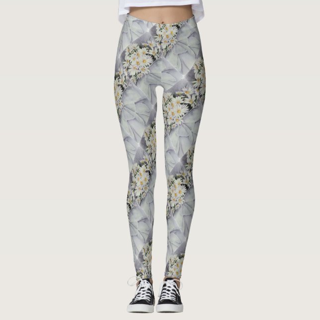 LEGGINGS WHITE DAISY BOUQUET | LEGADOS FLORALES (Anverso)