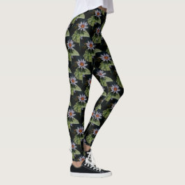 Leggings White Lotus Waterlily