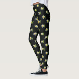 Leggings White Lotus Waterlily