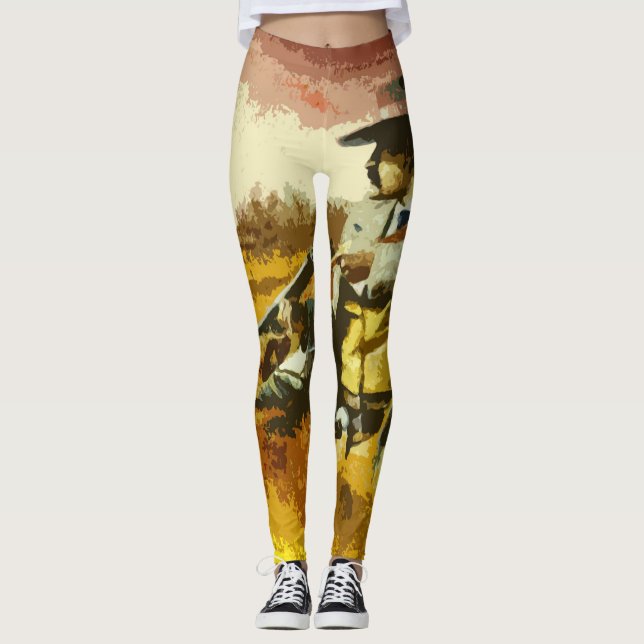 Leggings Wild West Disparando Piernas (Anverso)