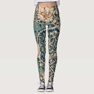 Leggings William Morris Antiguo Floral de Madreselva