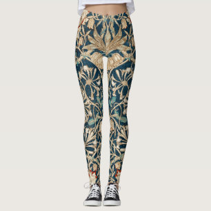 Leggings William Morris Antiguo Floral de Madreselva