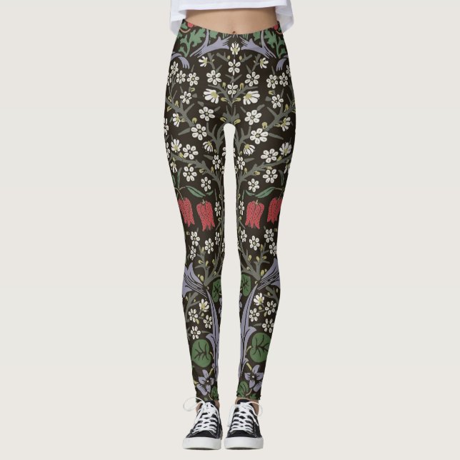 Leggings William Morris Blackthorn Tapestry Floral (Anverso)