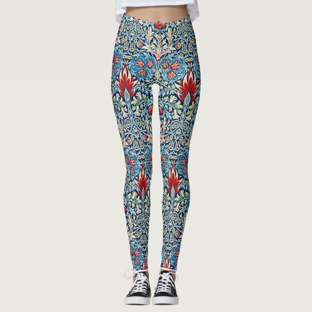 Leggings William Morris - Cabeza de serpiente (Anverso)