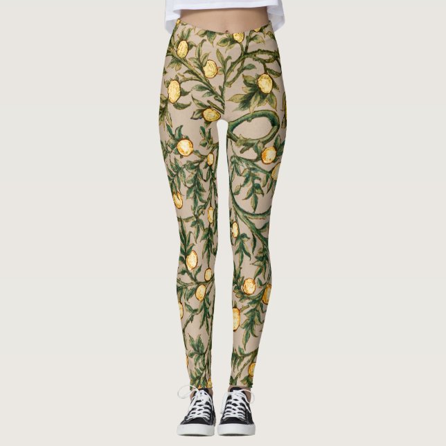 Leggings William Morris Floral Fruit Garden Flower Classic (Anverso)