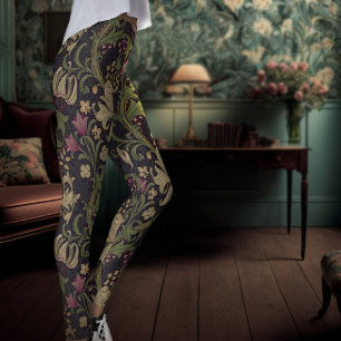 Leggings William Morris Golden Lily Art Nouveau Floral