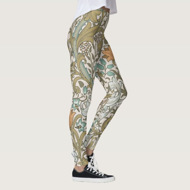 Leggings William Morris Golden Lily Blue Gold (Derecha)