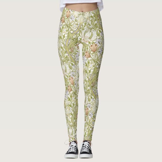 Leggings William Morris Golden Lily Garden Flower Classic (Anverso)
