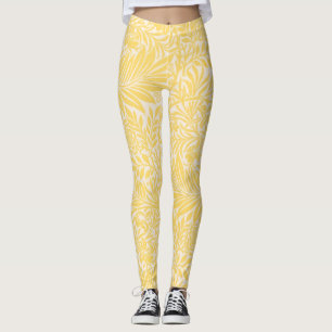 Leggings William Morris - Hojas y patrón de flor de espuela