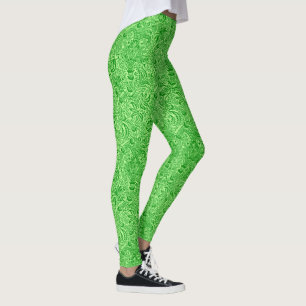 Leggings William Morris Indian, Lime y Kiwi Green