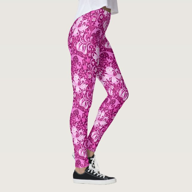 Leggings William Morris Iris y Lily, Amethyst Purple (Derecha)