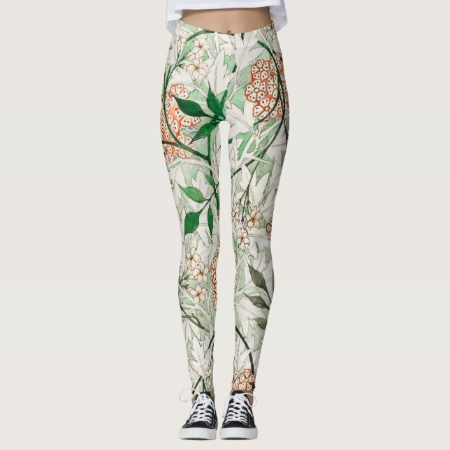 Leggings William Morris Jasmine Garden Flower Classic (Anverso)