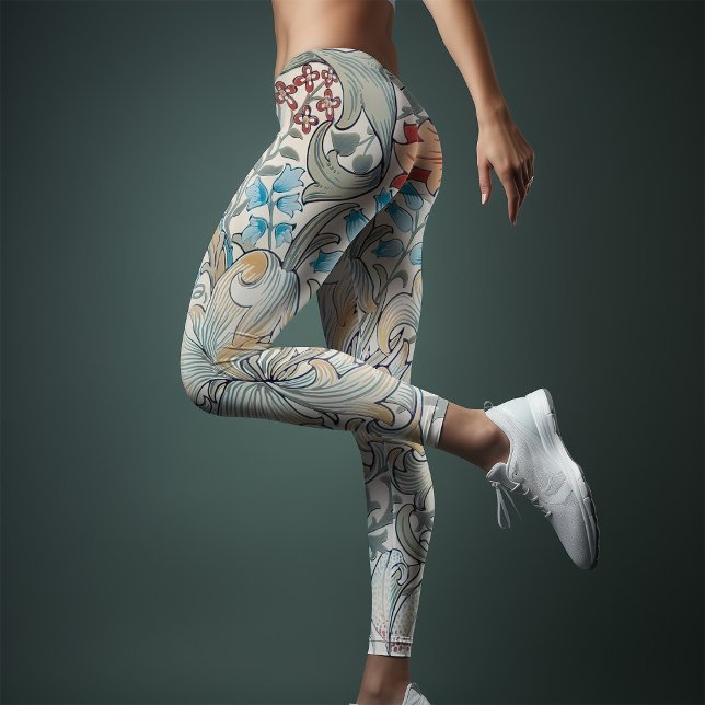 Leggings William Morris Lily Art Nouveau Floral Pattern Leg (Subido por el creador)