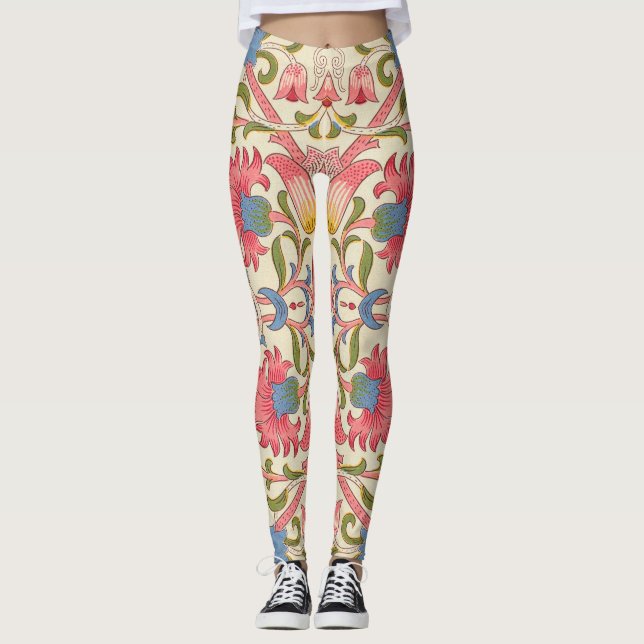 Leggings William Morris Lodden Spring Wallpaper Art (Anverso)