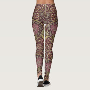 Leggings William Morris, madreselva, floral. modelo, arte