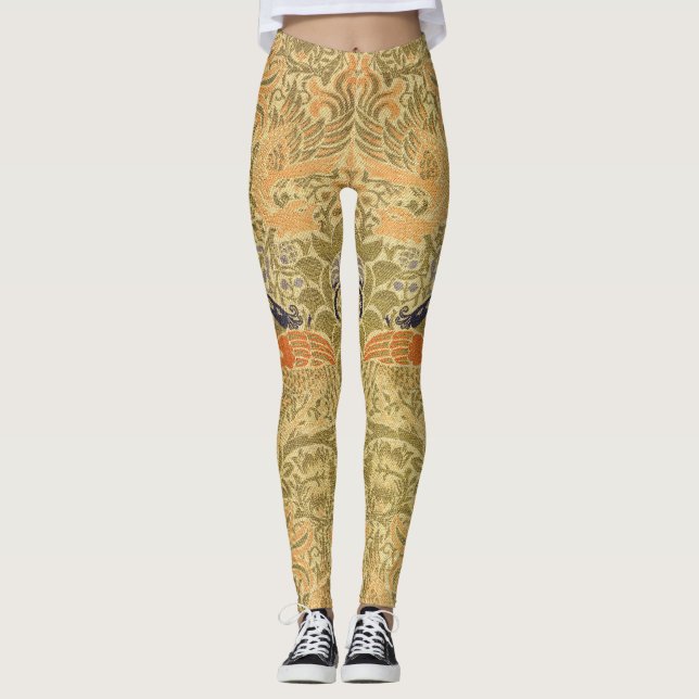 Leggings William Morris Peacock & Dragon Arts & Crafts (Anverso)