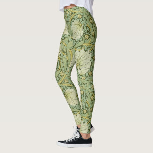 Leggings William Morris Pimpernel Floral Blue Wallpaper