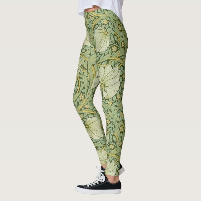 Leggings William Morris Pimpernel Floral Blue Wallpaper (Izquierda)