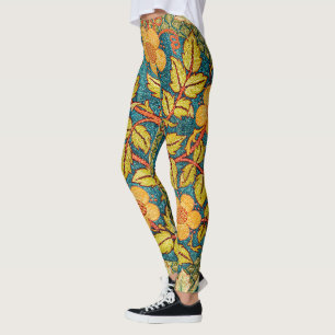Leggings William Morris Rosa Wreath: Arte y artesanía clási