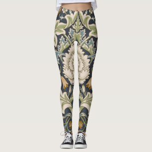 Leggings William Morris Severn Floral Pattern Classic