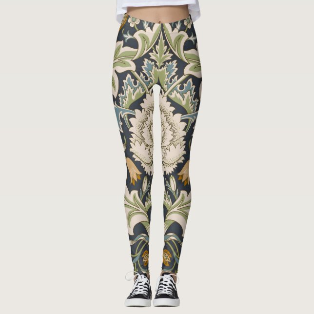 Leggings William Morris Severn Floral Pattern Classic (Anverso)