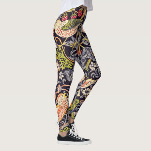 Leggings William Morris Strawberry Thief Floral Art Nouveau