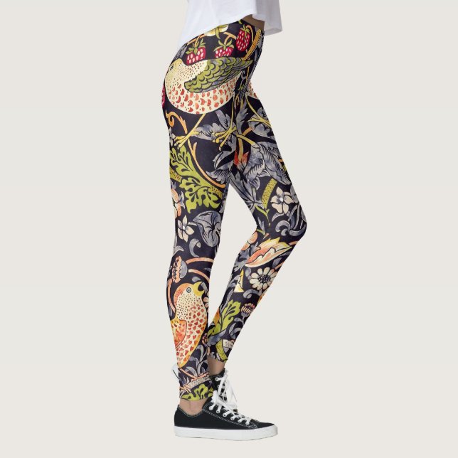 Leggings William Morris Strawberry Thief Floral Art Nouveau (Derecha)