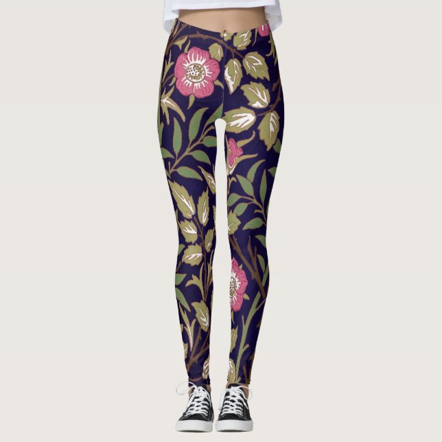 Leggings William Morris Sweet Briar Floral Art Nouveau (Anverso)