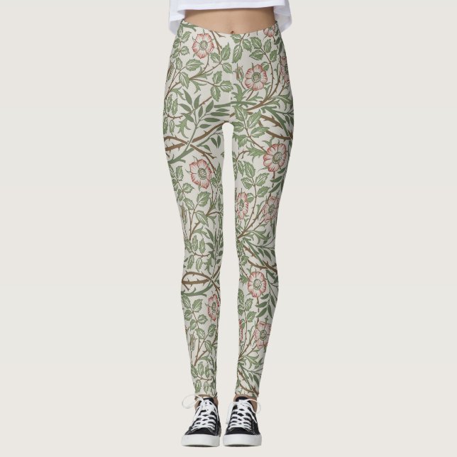 Leggings William Morris Sweetbriar Floral Art Nouveau (Anverso)