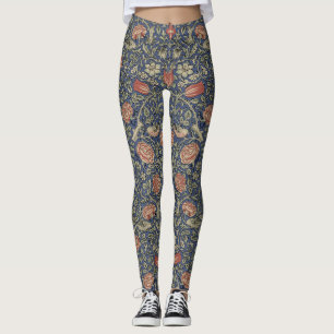 Leggings William Morris Tudor Rosa Wallpaper