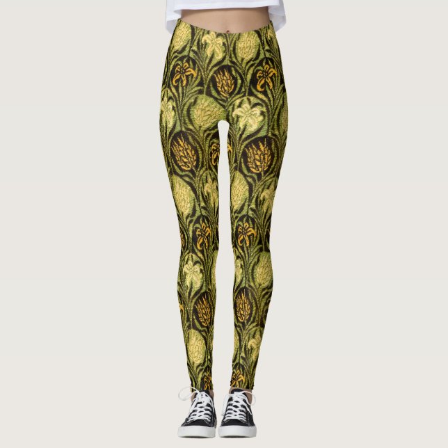 Leggings William Morris Tulips y Lilies Carpet Rug Classic (Anverso)