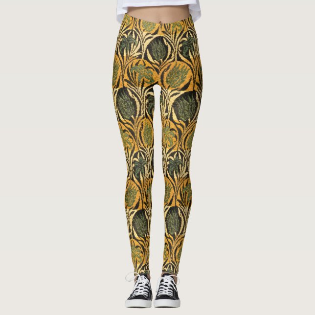 Leggings William Morris Tulips y Lilies Carpet Rug Classic (Anverso)