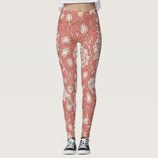 Leggings William Morris Wild Tulip Classic Victorian Design (Anverso)