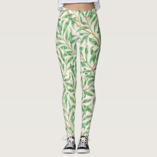 Leggings William Morris Willow Bough Verdor vintage