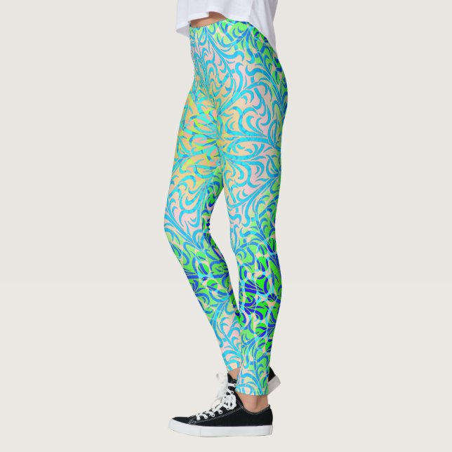 Leggings Winston Lapis y Green (Izquierda)