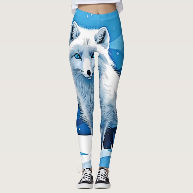 Leggings Winter Fox Art (Anverso)