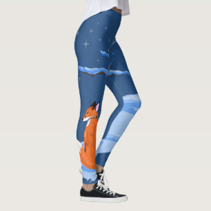 Leggings Winter Night Fox