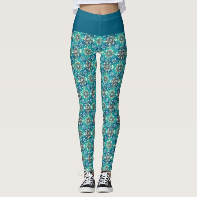 Leggings Winter Snowflakes  (Anverso)
